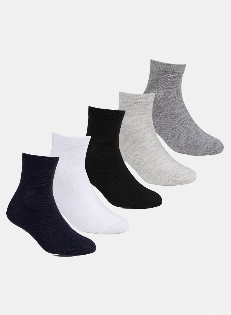 Odds Pack of 5 Lycra L-Shape Casual Socks - Image 1